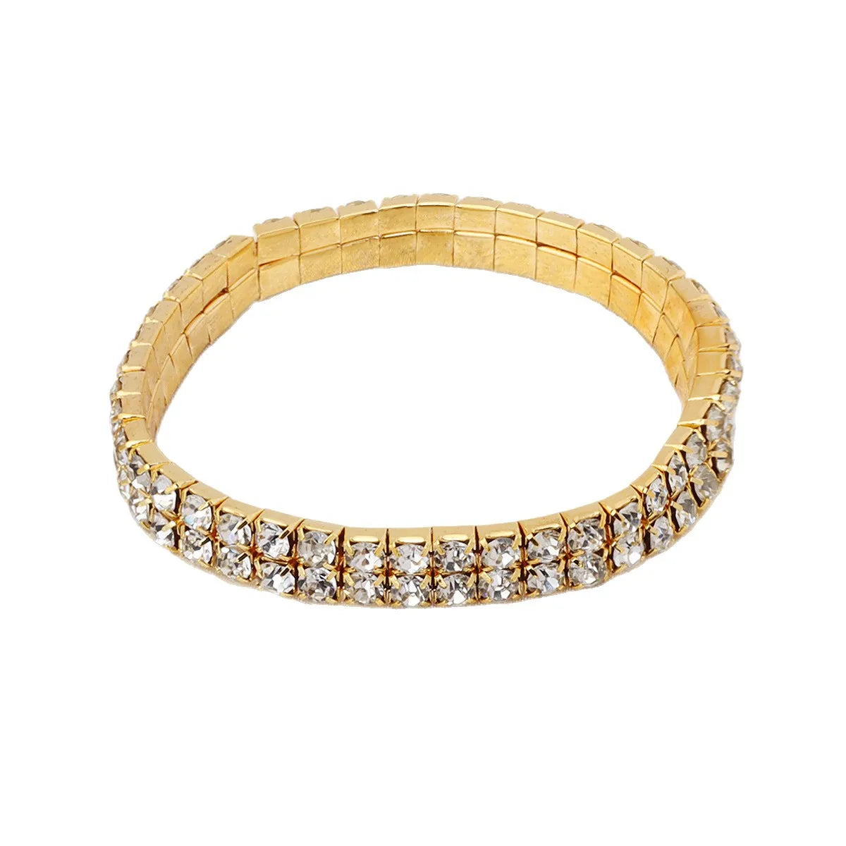 Pulsera Tennis Elástica Zircon Full Rhinestone – Ajustable | Moda Mujer