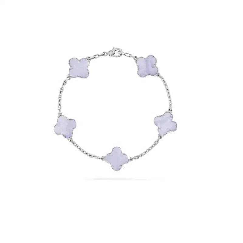 Pulsera Trébol Cuatro Hojas – Plata S925 Chapada en Oro 18K | Lujo Mujer
