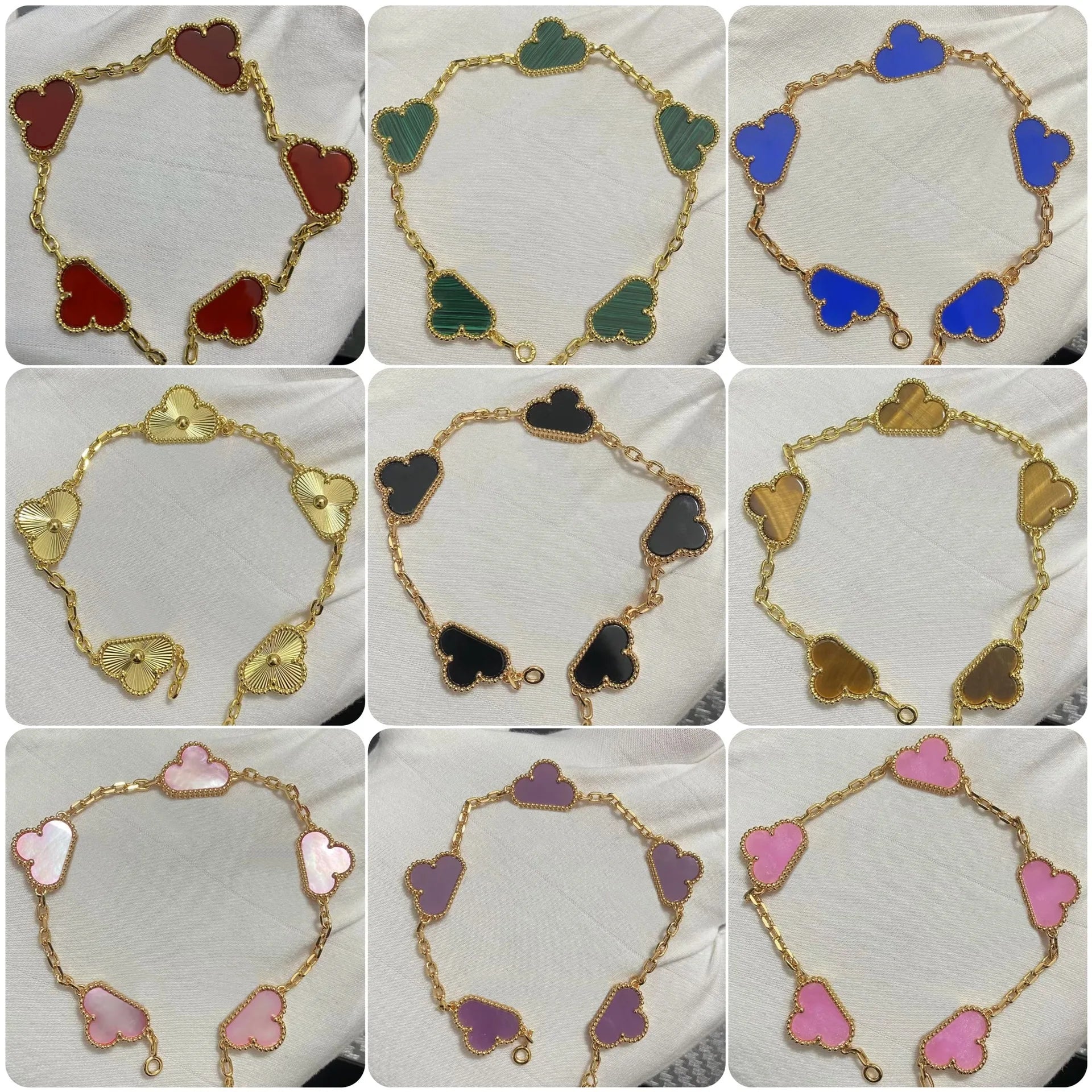 Pulsera Trébol Cuatro Hojas – Plata S925 Chapada en Oro 18K | Lujo Mujer