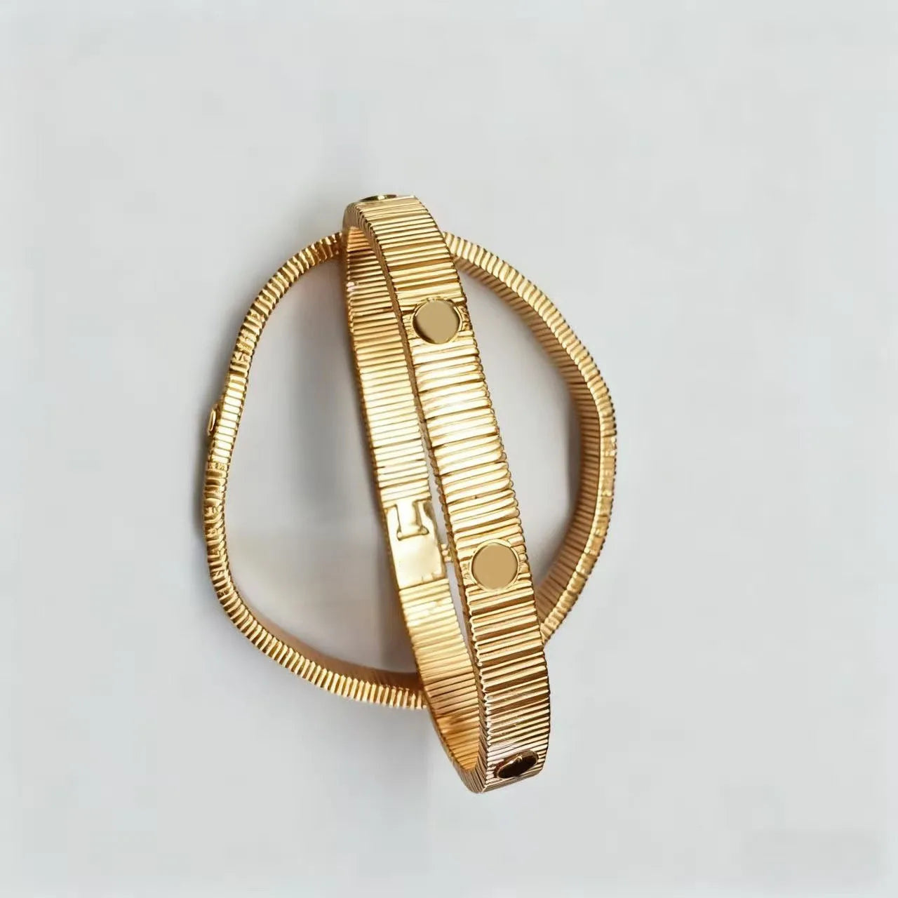 Pulsera Cristiana Acero Inoxidable 316 – Zirconia Chapada en Oro 18K | Fe y Estilo