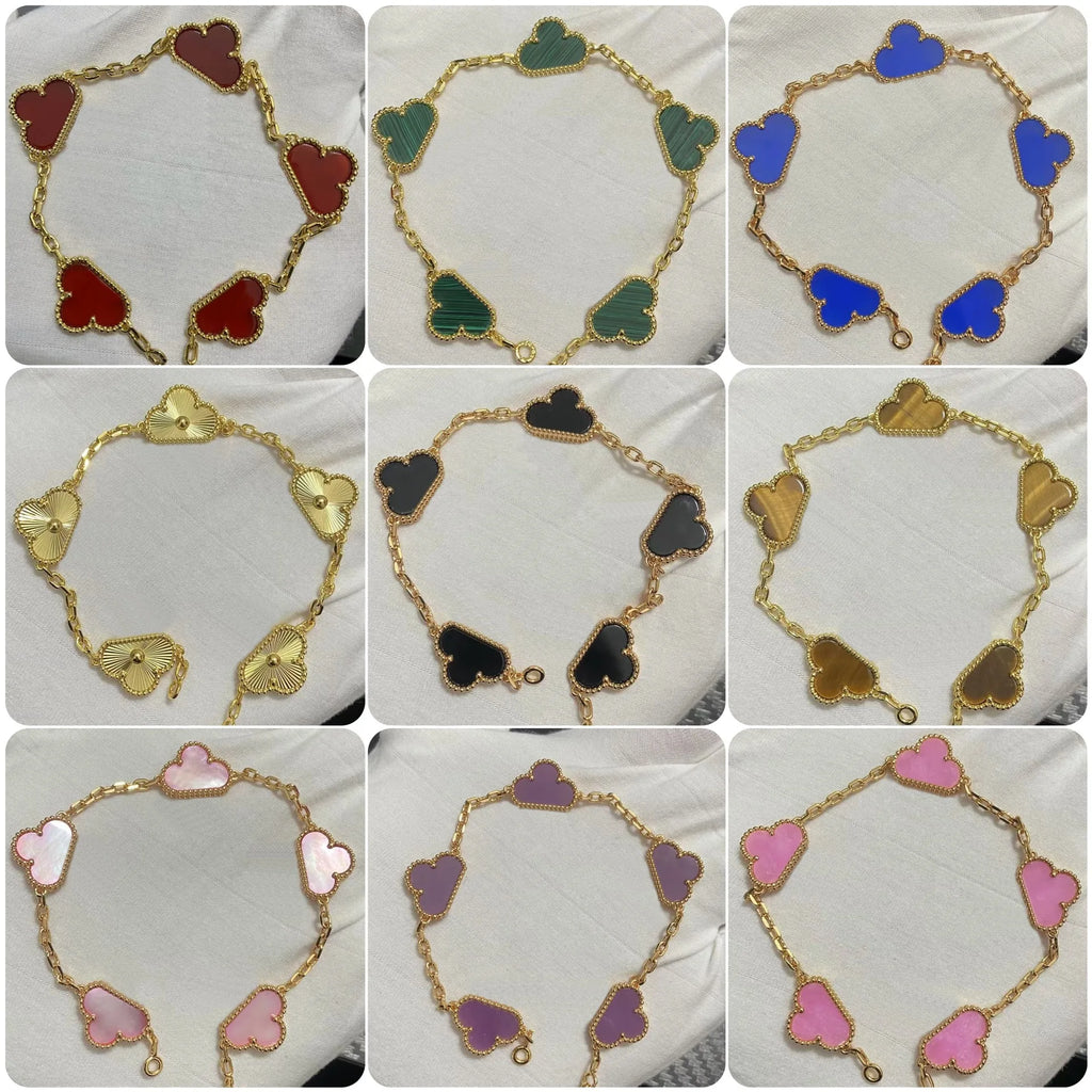 Pulsera Trébol Cuatro Hojas – Plata S925 Chapada en Oro 18K | Lujo Mujer