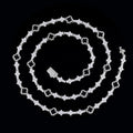 NUOYA Hip Hop New Style Four Leaf Clover Necklace Silver Plated 6.5mm CZ Colorful Tennis Chain Jewelry for Women