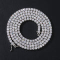Collar Tennis Chain Hip Hop – Zirconia Diamante Chapado en Oro 18K