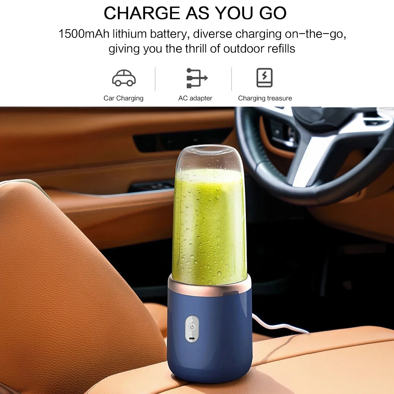 Mini Licuadora Portátil de Doble Vaso USB