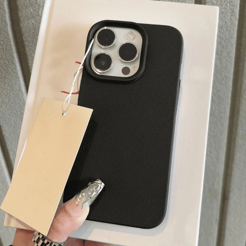 Premium Leather TPU Case for iPhone – Full Shockproof Protection | iPhone 11 to 17 Pro Max