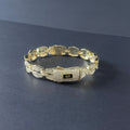 Pulsera Cubana Monaco Hip Hop – Chapada en Oro 14K | Hombre y Mujer