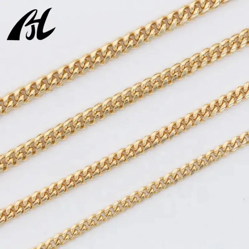 Pulsera Cadena Serpiente Cubana – Oro Laminado Hip Hop | Hombre y Mujer