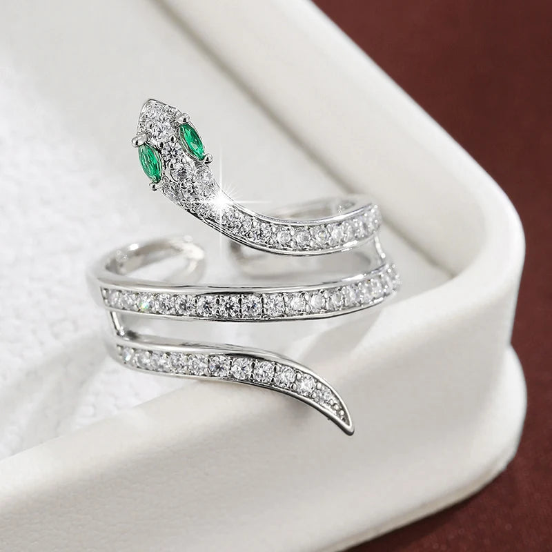 ✨ Anillos Ajustables de Zirconia para Mujer – Joyería Elegante de Regalo