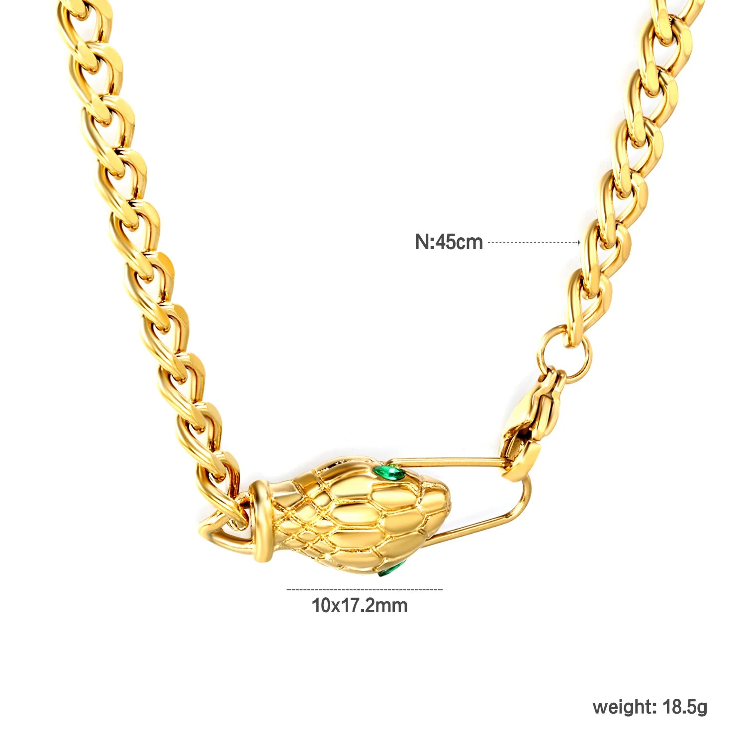 💎 Collar y Pulsera de Serpiente para Mujer – Acero Inoxidable Elegante