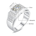 Anillo de Moissanita 1 Quilate – Plata de Ley 925 con Certificado | Regalo de Lujo