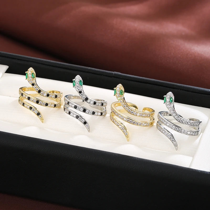 ✨ Anillos Ajustables de Zirconia para Mujer – Joyería Elegante de Regalo