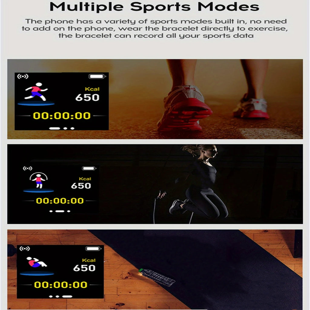 Reloj Inteligente Bluetooth Deportivo – Monitor de Sueño y Fitness