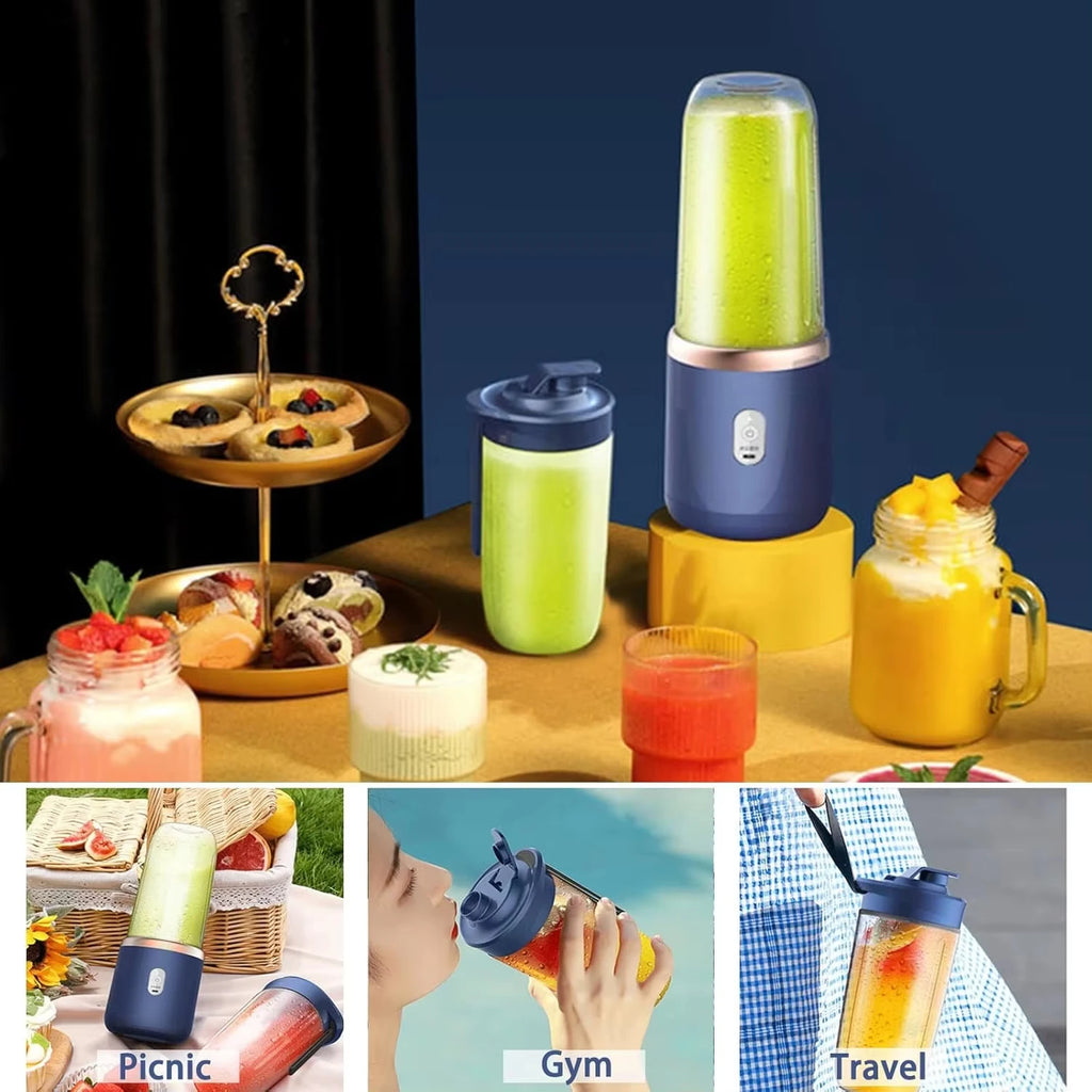 Mini Exprimidor USB Portátil con Vasos Dobles