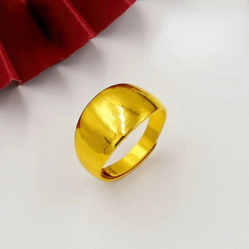 Anillo Águila Ajustable – Chapado en Oro Puro | Hombre y Mujer