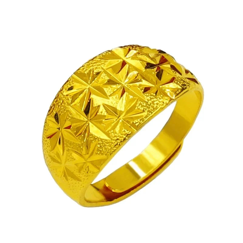Anillo Águila Ajustable – Chapado en Oro Puro | Hombre y Mujer