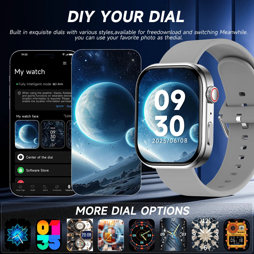 Reloj Inteligente 2026 – Pantalla HD 2.01", Llamadas Bluetooth y Monitor de Salud
