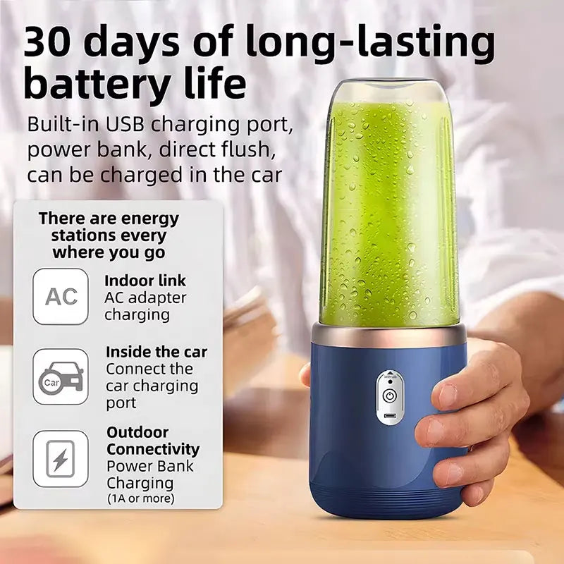 Mini Exprimidor USB Portátil con Vasos Dobles