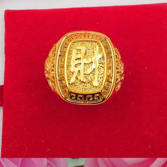Anillo Águila Ajustable – Chapado en Oro Puro | Hombre y Mujer