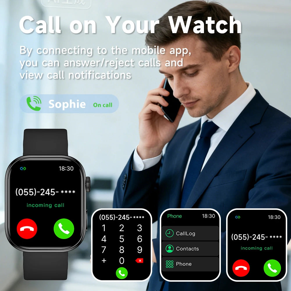 Reloj Inteligente 2026 – Pantalla HD 2.01", Llamadas Bluetooth y Monitor de Salud