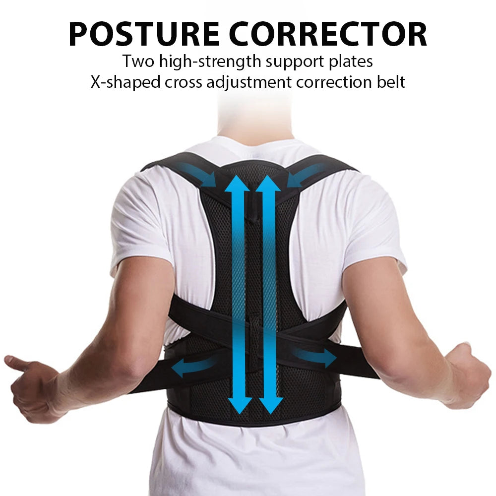 Corrector de Postura Ajustable – Escoliosis y Espalda Encorvada