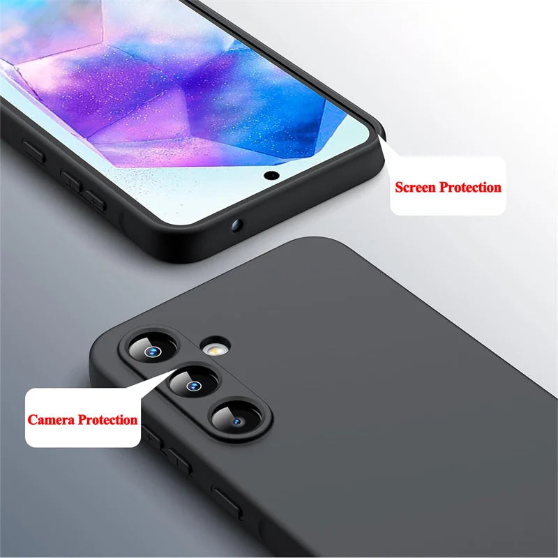 Funda Samsung Galaxy A55 5G — TPU Negra Antigolpe