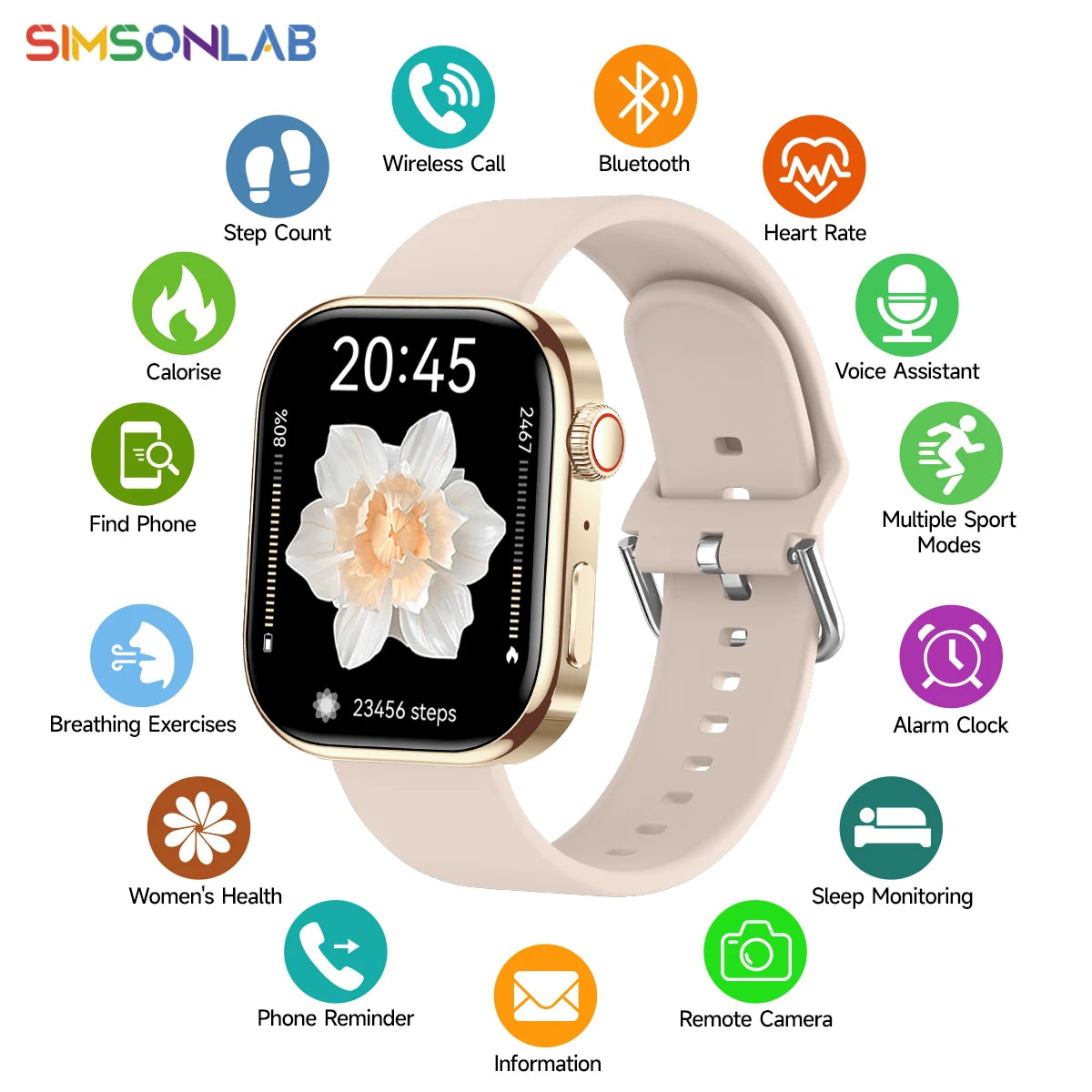 Reloj Inteligente 2026 – Pantalla HD 2.01", Llamadas Bluetooth y Monitor de Salud