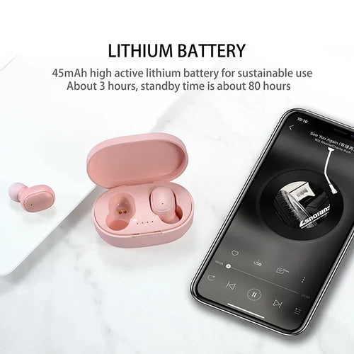 Auriculares Bluetooth A6S TWS – Sonido Estéreo y Cancelación de Ruido