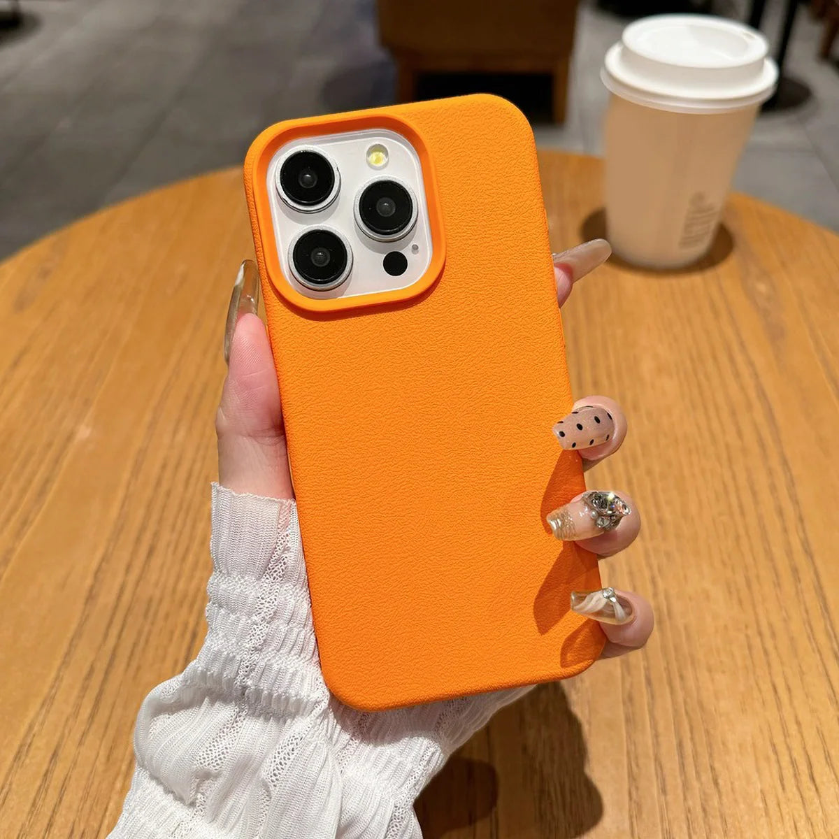 Premium Leather TPU Case for iPhone – Full Shockproof Protection | iPhone 11 to 17 Pro Max